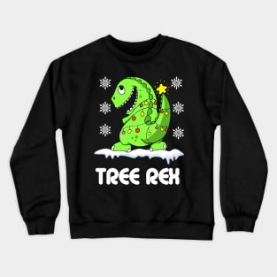 Tree Rex Christmas Tree Crewneck Sweatshirt